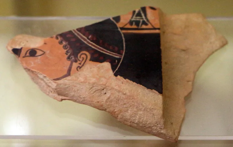 Pittore Di Andokides Frammento Di Anfora, 525-500 Ac 