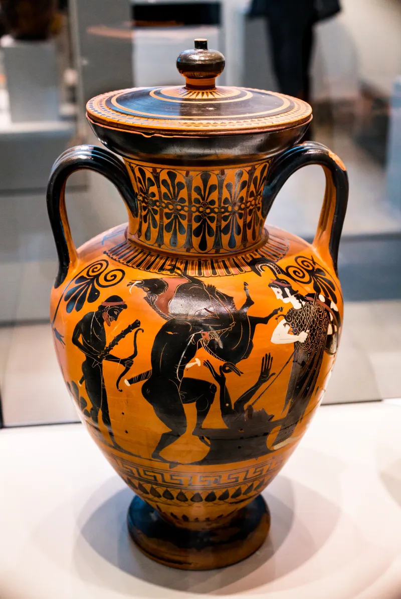 Antimenes Painter - Abv 270 50 - Herakles And The Boar - Olive Gathering - Berlin As F 1855 - 