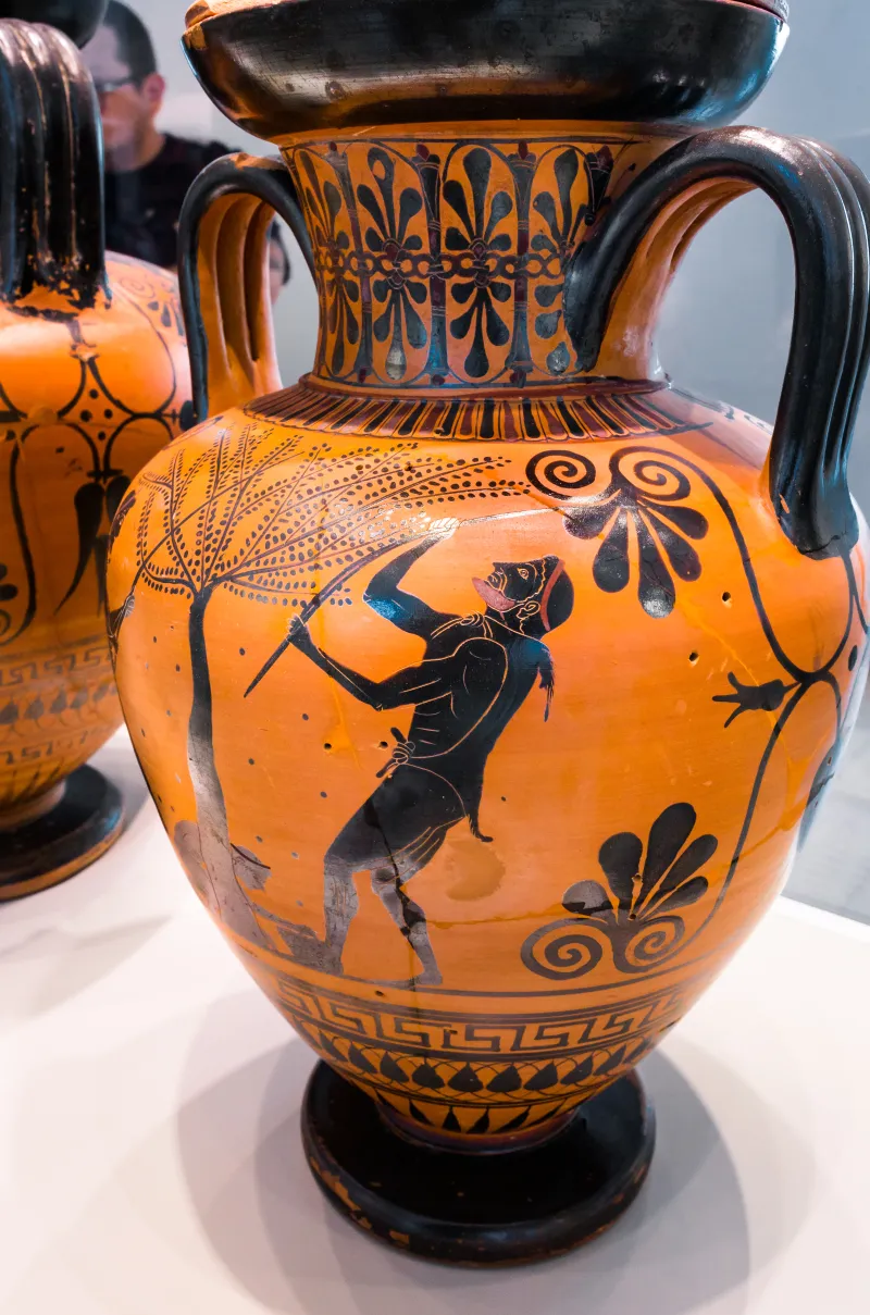 Antimenes Painter - Abv 270 50 - Herakles And The Boar - Olive Gathering - Berlin As F 1855 - 