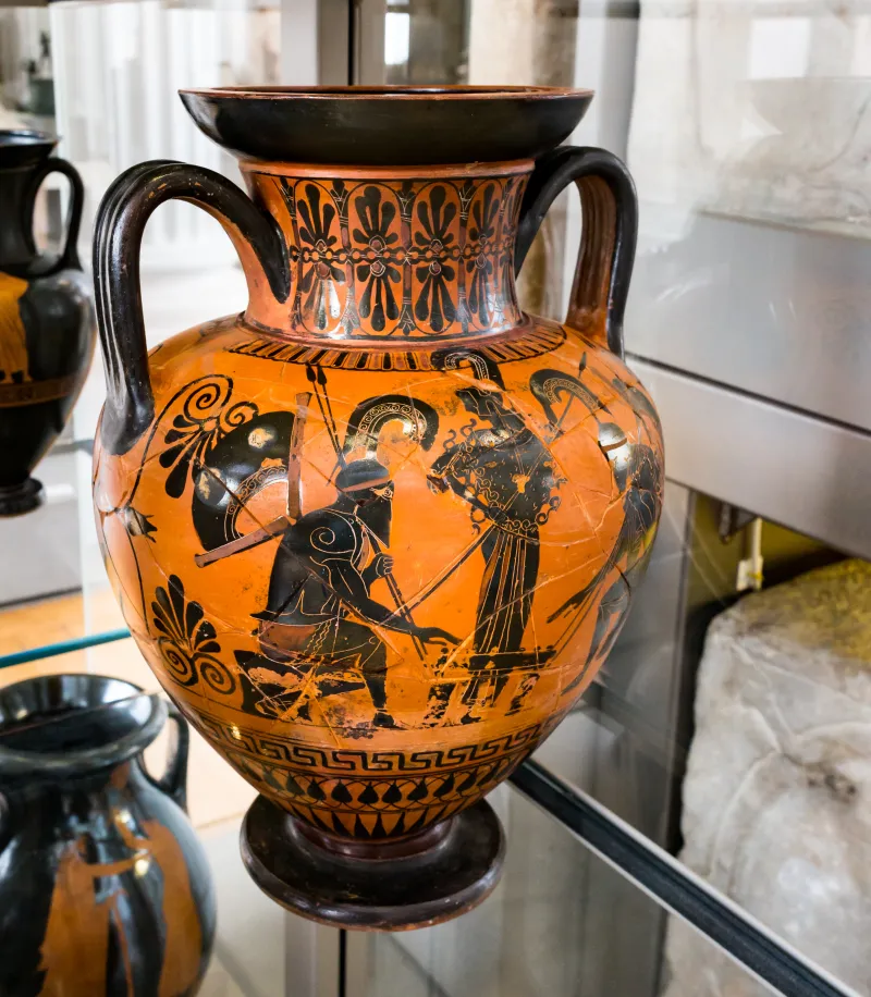 Antimenes Painter - Abv 270 67 - Achilles And Ajax Playing - Fight - Cambridge Fwm 