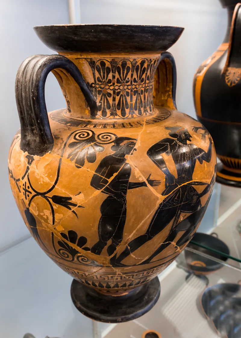 Antimenes Painter - Abv 271 82 - Theseus And The Minotauros - Frontal Chariot - Frankfurt Am Β 326 - 