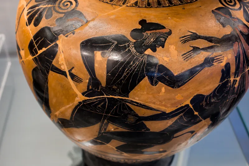 Antimenes Painter - Abv 271 82 - Theseus And The Minotauros - Frontal Chariot - Frankfurt Am Β 326 - 