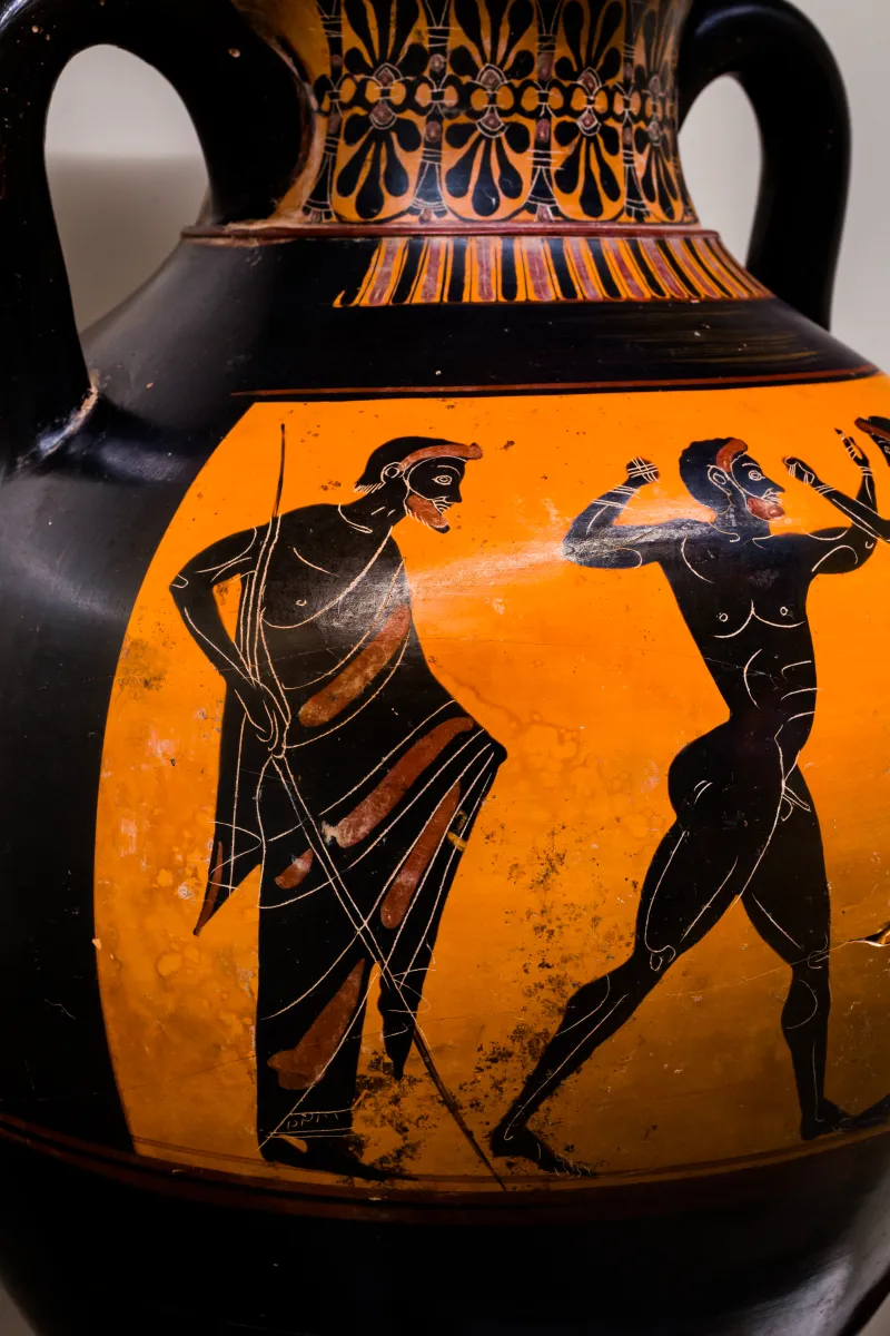 Antimenes Painter - Abv 274 Extra - Athena Promachos - Boxers - Roma Mnevg 63573 - 