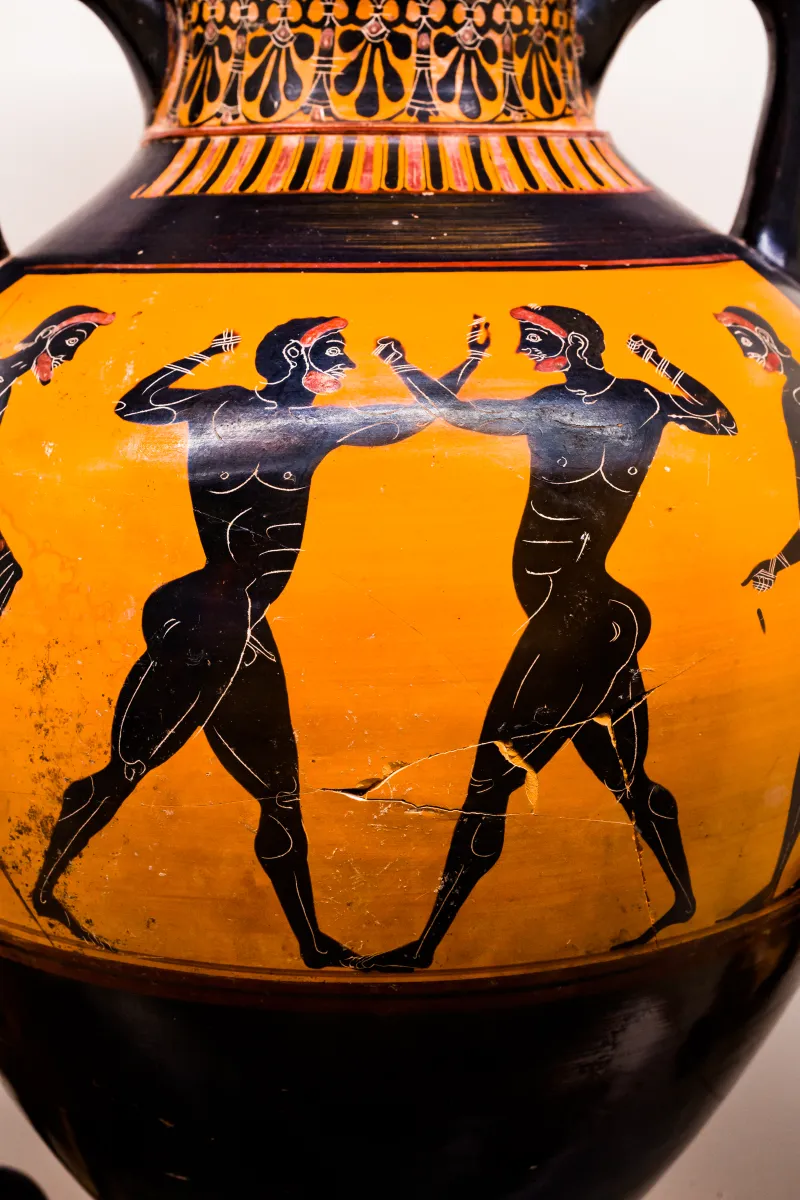 Antimenes Painter - Abv 274 Extra - Athena Promachos - Boxers - Roma Mnevg 63573 - 