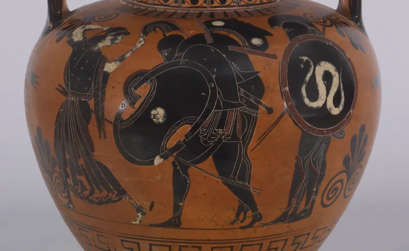Antimenes Painter - Black-Figure Amphora With Ajax Carrying The Dead Achilles - Walters 4817 - Detail 
