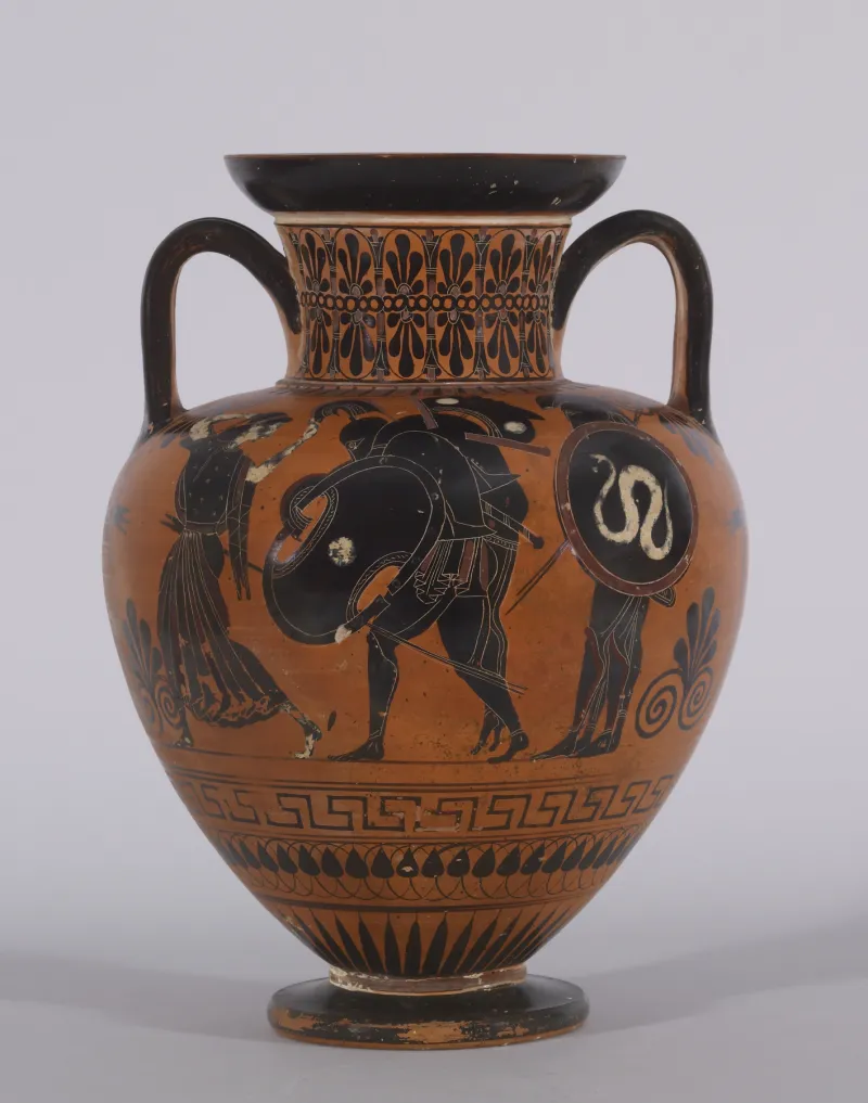 Antimenes Painter - Black-Figure Amphora With Ajax Carrying The Dead Achilles - Walters 4817 - Side 