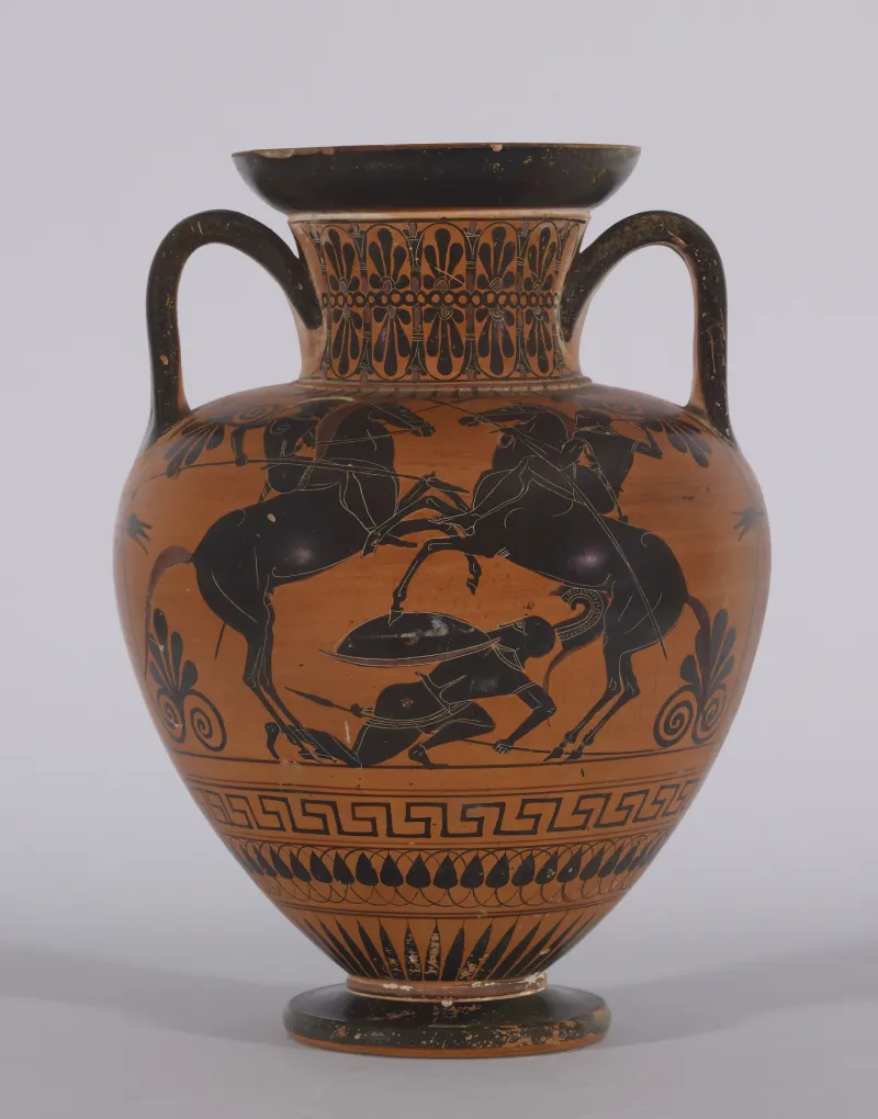 Antimenes Painter - Black-Figure Amphora With Ajax Carrying The Dead Achilles - Walters 4817 - Side 