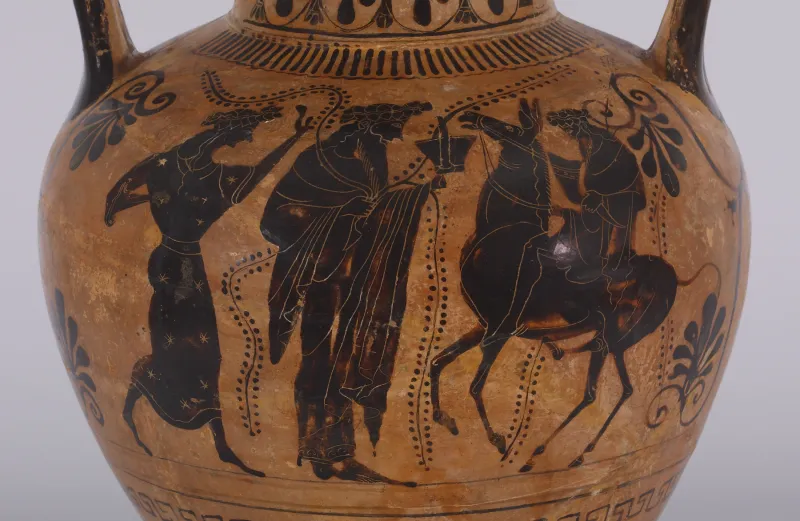 Antimenes Painter - Black-Figure Amphora With Herakles And Apollo Fighting Over The Tripod - Walters 4821 - Detail 