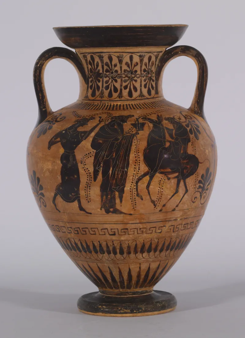 Antimenes Painter - Black-Figure Amphora With Herakles And Apollo Fighting Over The Tripod - Walters 4821 - Side 