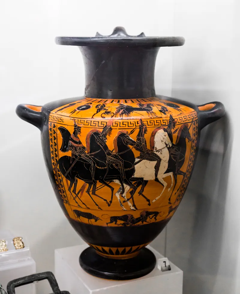 Circle Of The Antimenes Painter - Abv Extra - Warriors Departing With Chariot - Scythian Horsemen - Roma Mnevg - 