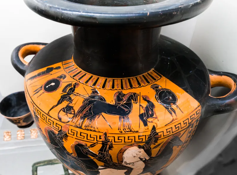 Circle Of The Antimenes Painter - Abv Extra - Warriors Departing With Chariot - Scythian Horsemen - Roma Mnevg - 