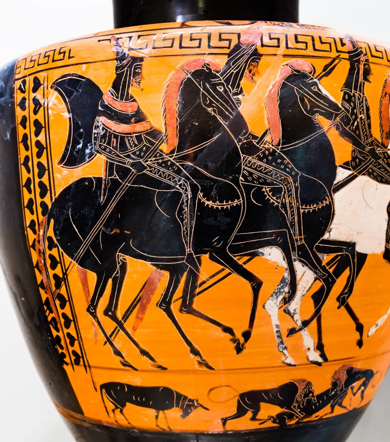 Circle Of The Antimenes Painter - Abv Extra - Warriors Departing With Chariot - Scythian Horsemen - Roma Mnevg - 