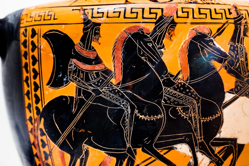 Circle Of The Antimenes Painter - Abv Extra - Warriors Departing With Chariot - Scythian Horsemen - Roma Mnevg - 