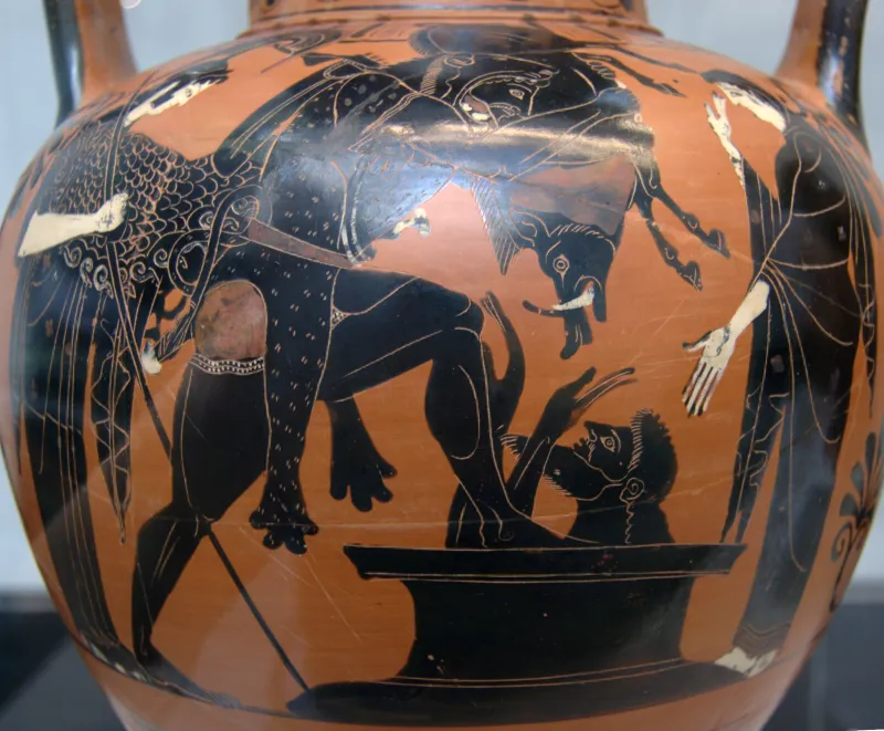Herakles Eurystheus Boar Staatliche Antikensammlungen 