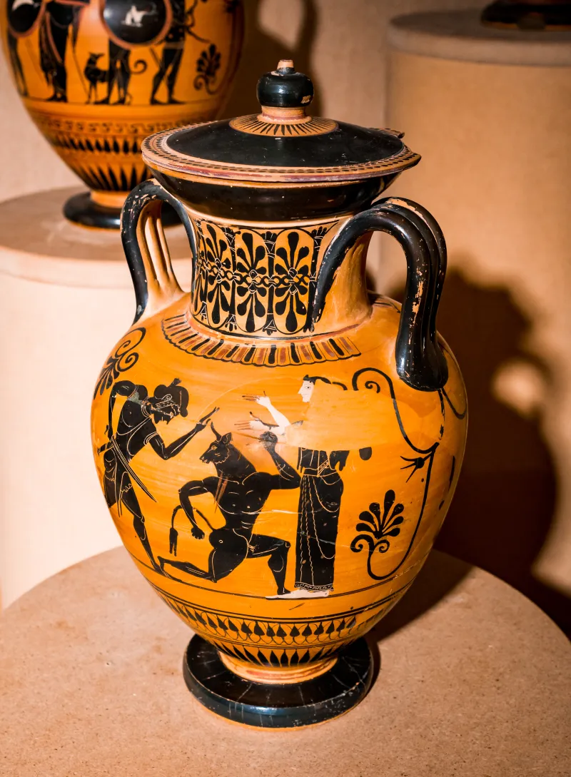 Manner Of The Antimenes Painter - Abv 278 31 - Gods - Theseus Killing The Minotaur - Erlangen As M 61 - 