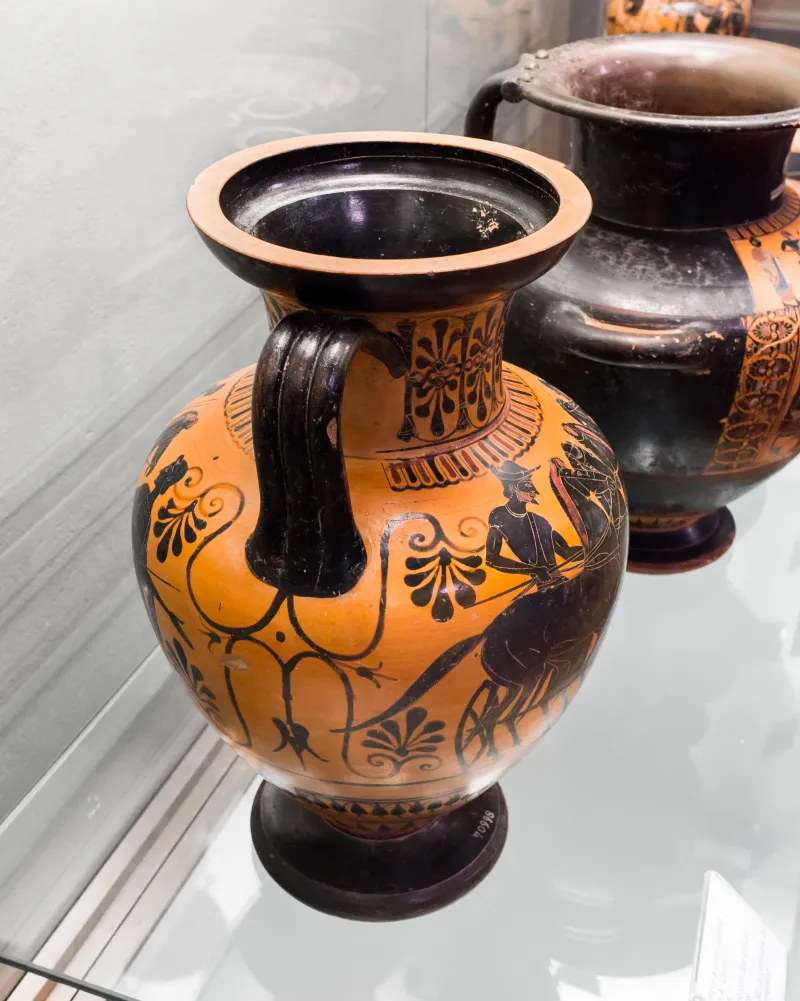 Manner Of The Antimenes Painter - Abv 278 37 - Chariot And Hoplite - Horseman And Youths - Firenze Man 70998 - 
