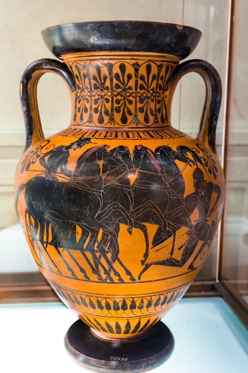 Manner Of The Antimenes Painter - Abv 278 37 - Chariot And Hoplite - Horseman And Youths - Firenze Man 70998 - 