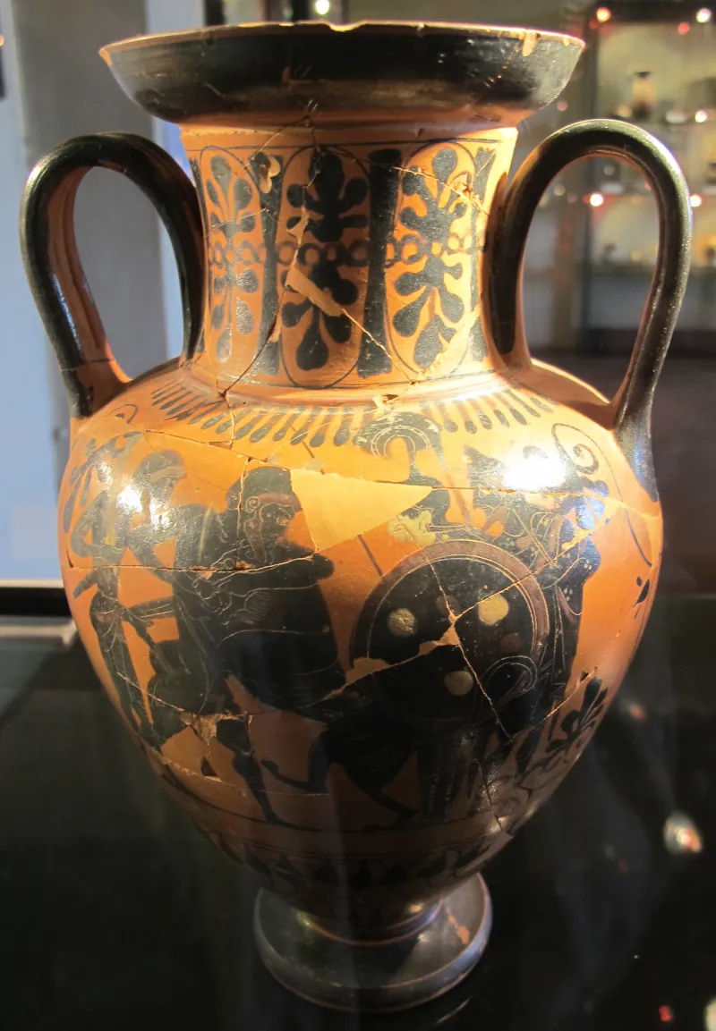 Pittore Di Antimenes, Anforetta Con Eracle E Il Leone Neemeo, 520 Ca 