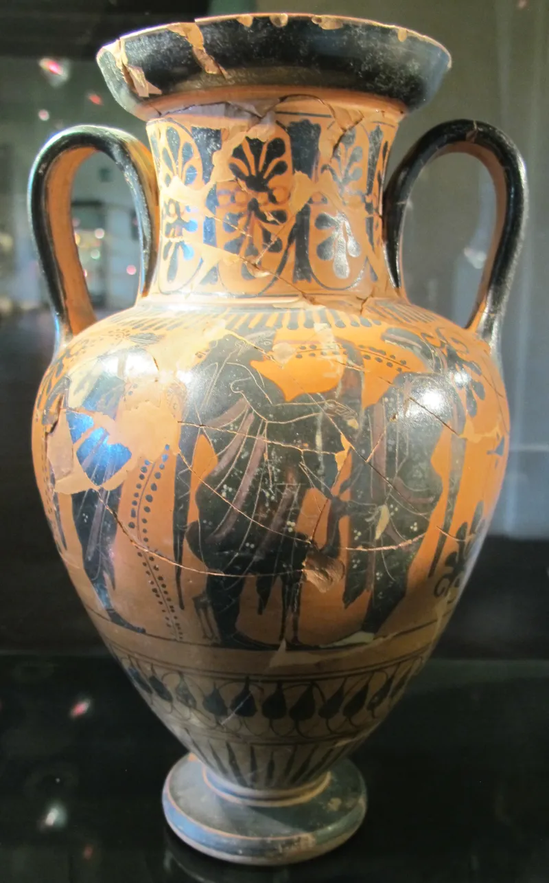 Pittore Di Antimenes, Anforetta Con Eracle E Il Leone Neemeo, 520 