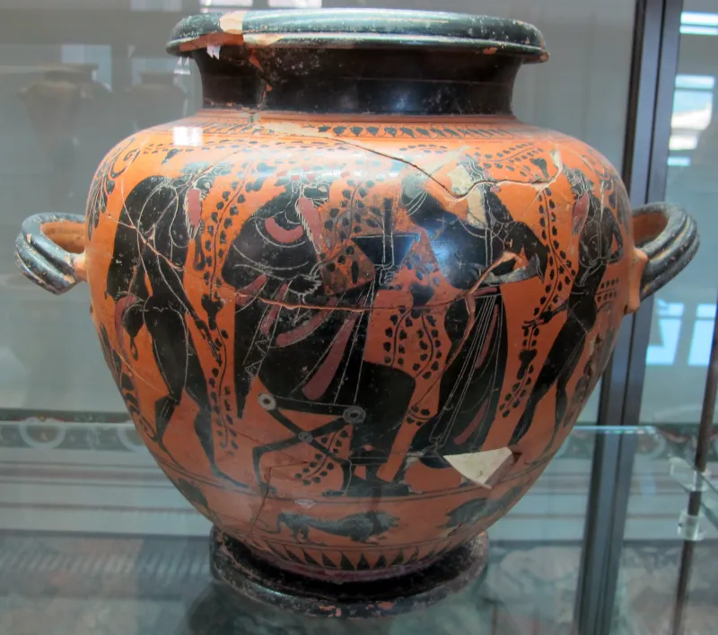 Pittore Di Antimenes (Cerchia), Stamnos Con Thyasos Dionisiaco, 525-500 01 Da Del Del Tufo, 
