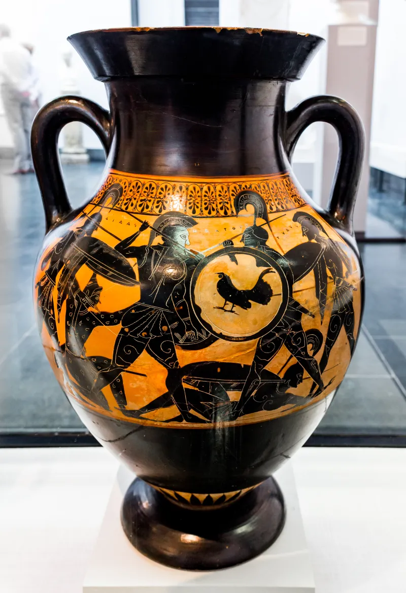 Antiope Group I - Abv 368 106 - Ajax And Hektor Fighting Over The Body Of Patroklos - Warriors And Archers - München As 1408 - 