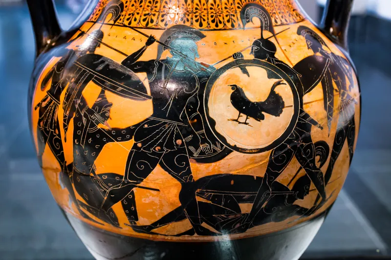 Antiope Group I - Abv 368 106 - Ajax And Hektor Fighting Over The Body Of Patroklos - Warriors And Archers - München As 1408 - 