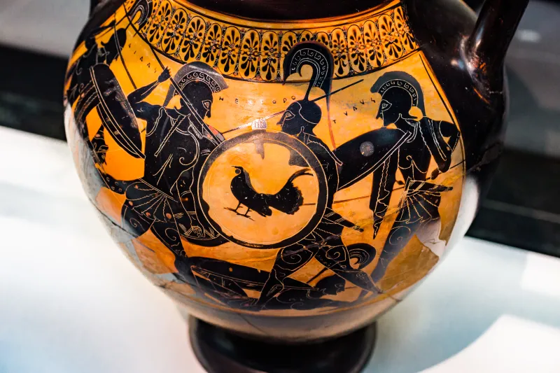 Antiope Group I - Abv 368 106 - Ajax And Hektor Fighting Over The Body Of Patroklos - Warriors And Archers - München As 1408 - 