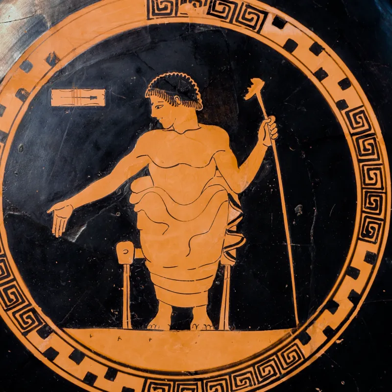 Antiphon Painter Arv 340 65Extra - Youth Sitting On Stool - Athletes 