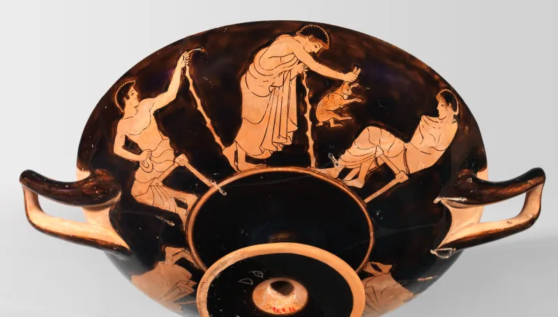 Terracotta Kylix (Drinking Cup) Met 