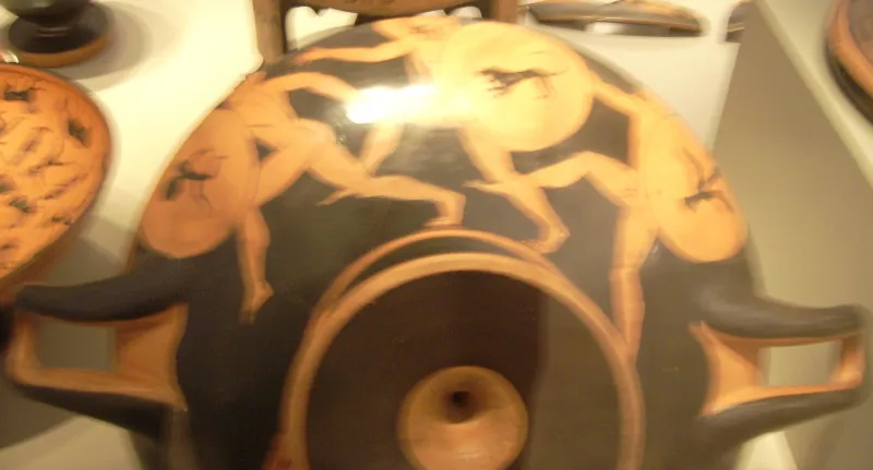Waffenlauf Auf Kylix Des Antiphon-Malers 
