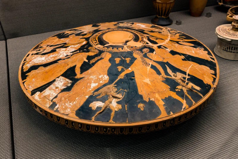 Apollonia Group - Arv 1482 8 - Dionysos With Erotes And Satyrs And Maenads - Athens Akropolis Museum 232 - 