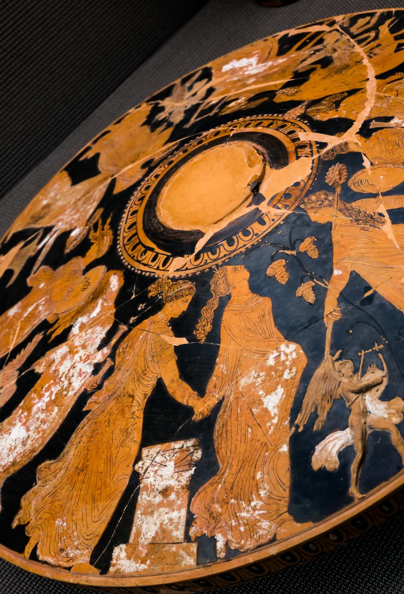 Apollonia Group - Arv 1482 8 - Dionysos With Erotes And Satyrs And Maenads - Athens Akropolis Museum 232 - 