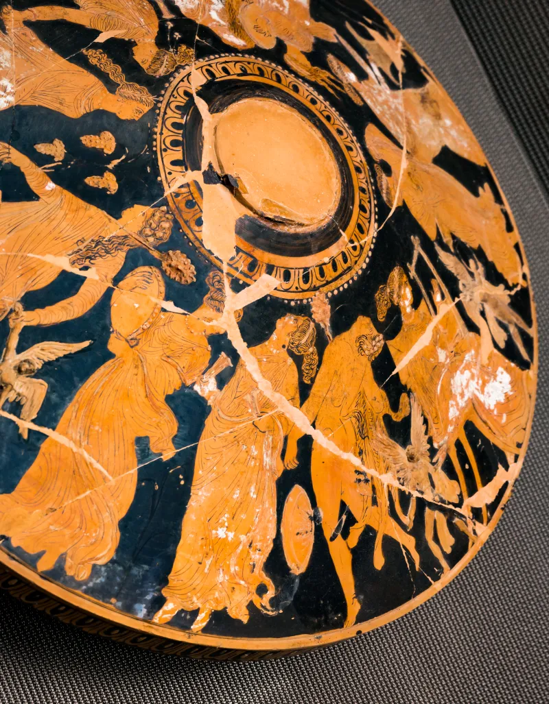 Apollonia Group - Arv 1482 8 - Dionysos With Erotes And Satyrs And Maenads - Athens Akropolis Museum 232 - 