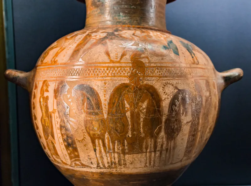 Archippe Painter - Abv 106 1 - Fight - Diomedes In Chariot - Wien Khm As Iv 3613 - 