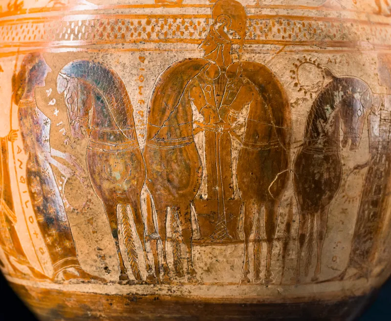 Archippe Painter - Abv 106 1 - Fight - Diomedes In Chariot - Wien Khm As Iv 3613 - 