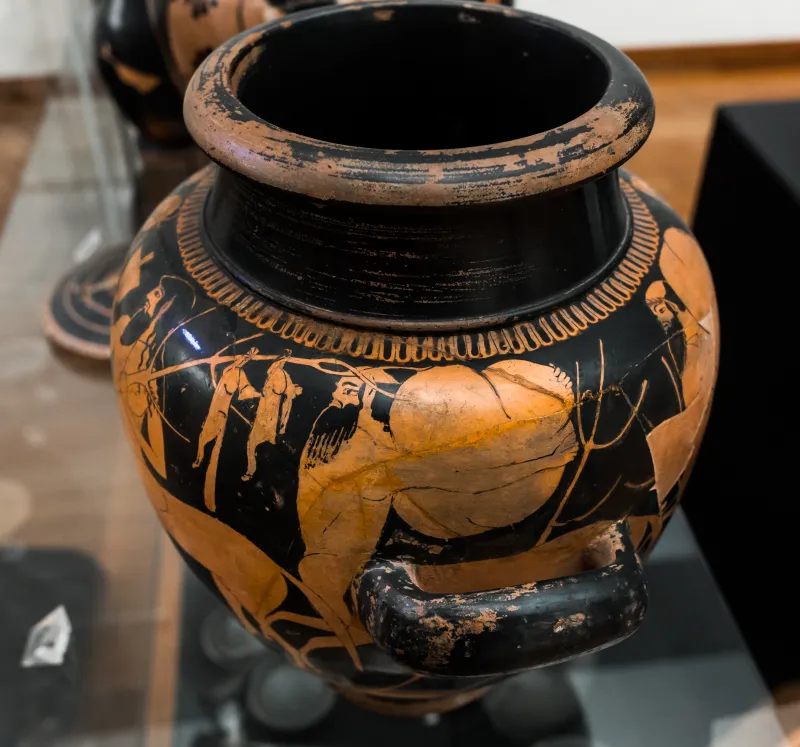 Argos Painter - Arv 288 2 - Herakles Visiting Pholos - Roma Mnevg 868 - 