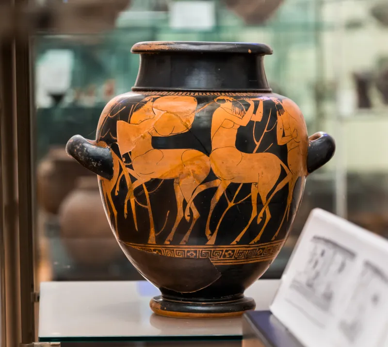 Argos Painter - Arv 288 2 - Herakles Visiting Pholos - Roma Mnevg 868 - 