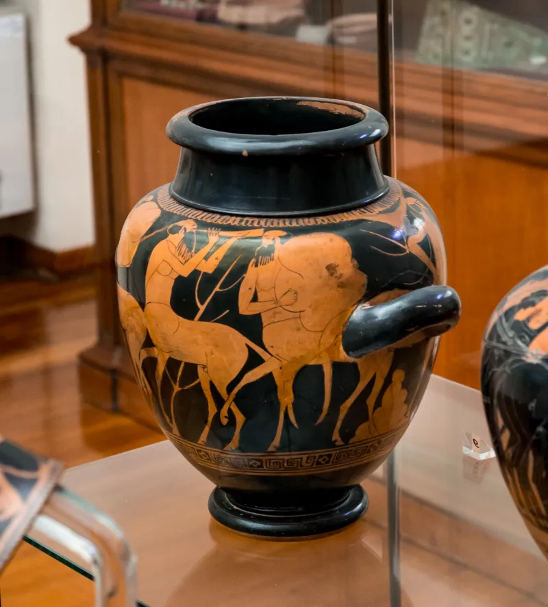 Argos Painter - Arv 288 2 - Herakles Visiting Pholos - Roma Mnevg 868 - 