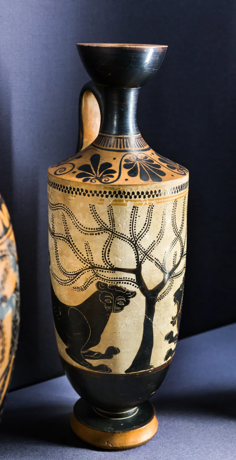 Athena Painter - Abv Extra - Panther And Lion At Tree - Wien Khm As Iv 88 - 