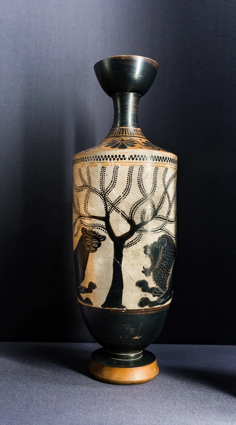 Athena Painter - Abv Extra - Panther And Lion At Tree - Wien Khm As Iv 88 - 
