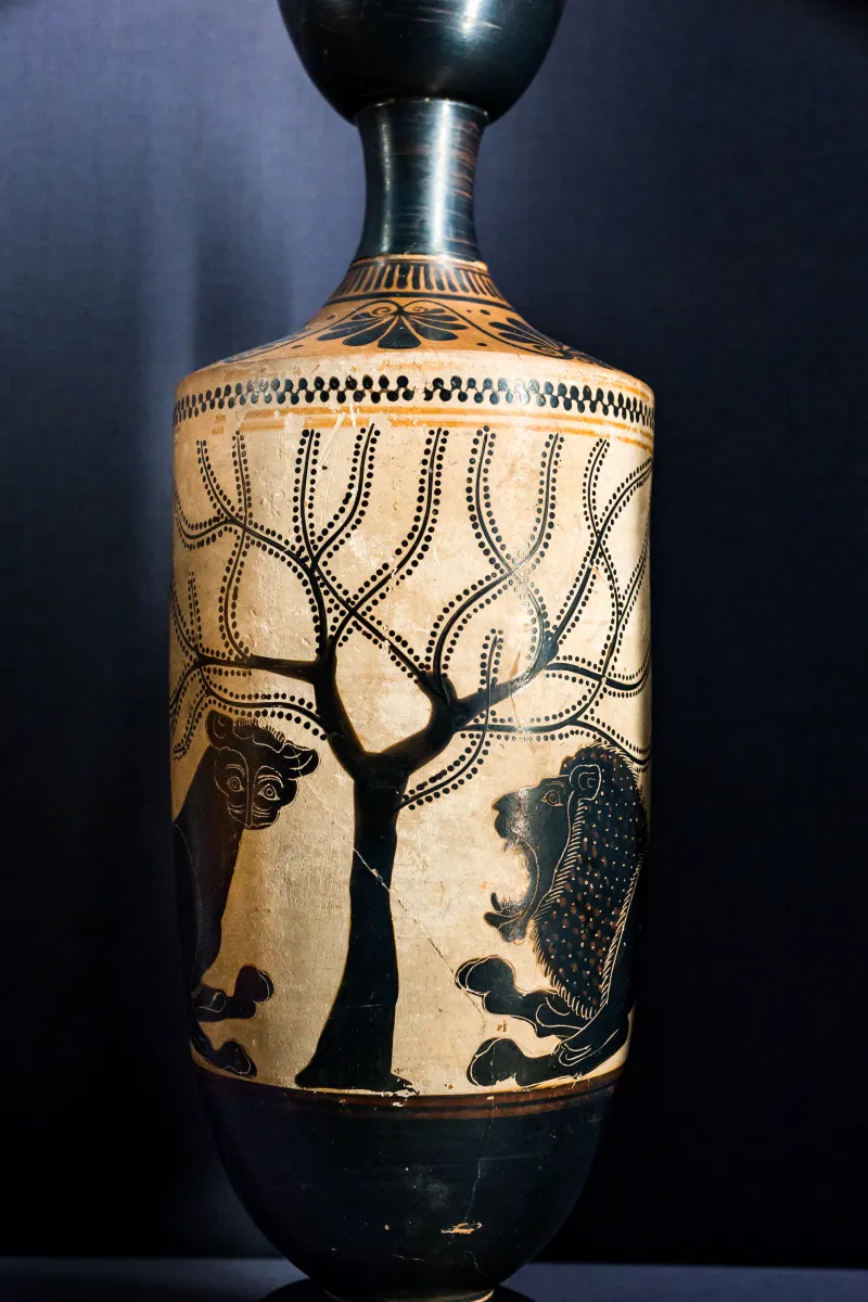 Athena Painter - Abv Extra - Panther And Lion At Tree - Wien Khm As Iv 88 - 