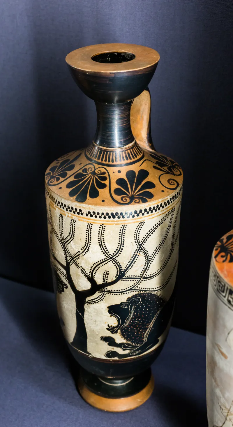 Athena Painter - Abv Extra - Panther And Lion At Tree - Wien Khm As Iv 88 - 