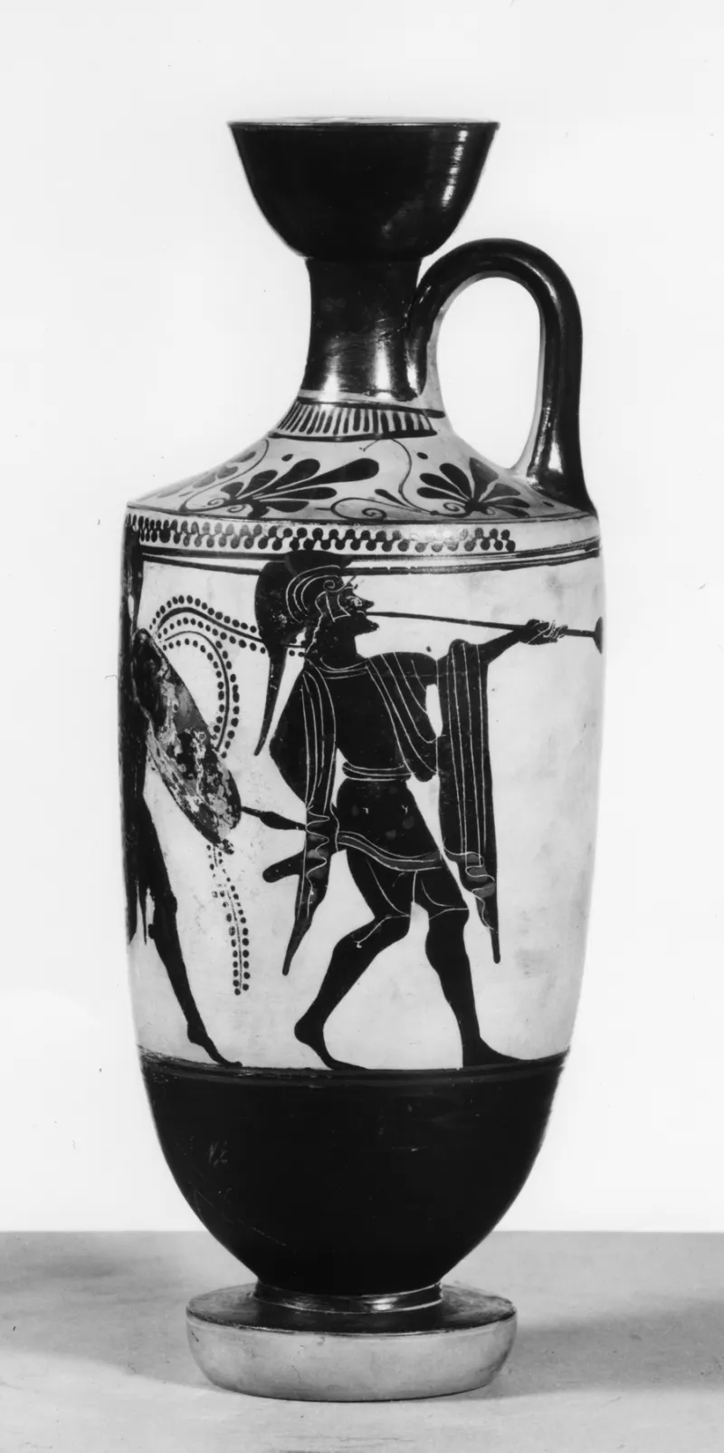 Athena Painter - Black-Figure Lekythos With Warriors - Walters 