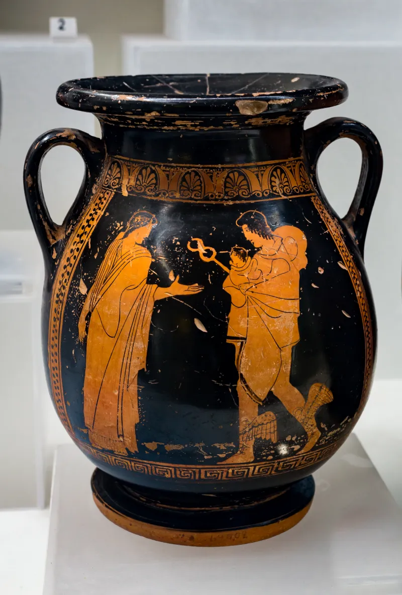 Barclay Painter - Arv 1067 8 - Hermes Bringing The Infant Dionysos To A Nymph - Draped Youths - Roma Mnevg 49002 - 