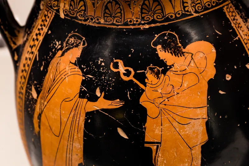 Barclay Painter - Arv 1067 8 - Hermes Bringing The Infant Dionysos To A Nymph - Draped Youths - Roma Mnevg 49002 - 