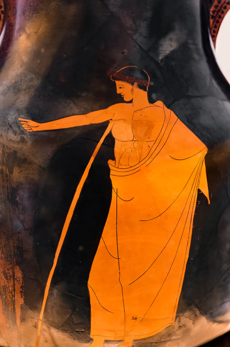 Berlin Painter - Arv 196 Extra - Kitharoidos And Listener - Roma Mnevg Met 3 - 