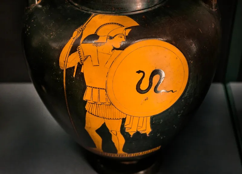 Berlin Painter - Arv 201 67 - Young Hoplites - Wien Khm As Iv 654 - 
