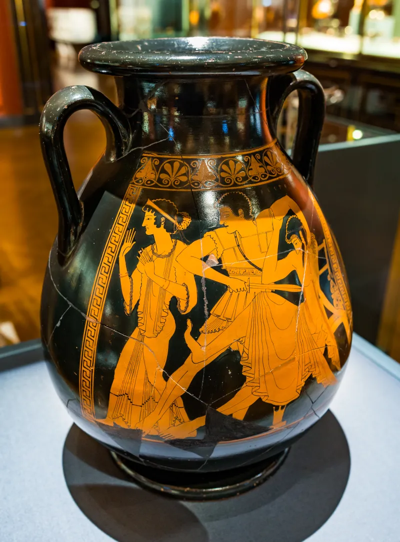 Berlin Painter - Arv 204 109 - Orestes Killing Aigisthos - Talthybios Holding Back Klytaimnestra - Wien Khm As Iv 3725 - 