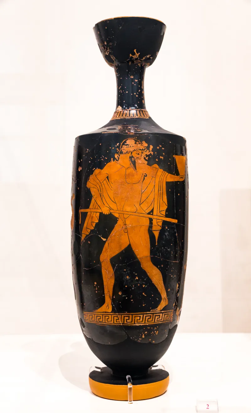 Berlin Painter - Arv 211 192 - Komast With Skyphos - Athens Nam 12394 - 