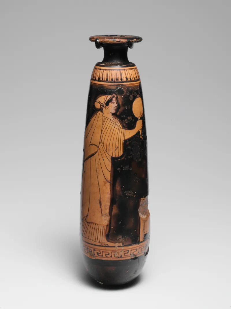 Terracotta Alabastron (Perfume Vase) Met 